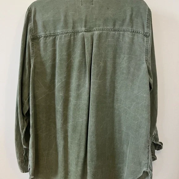 Distressed Tencel Button down - Picture 6 of 6